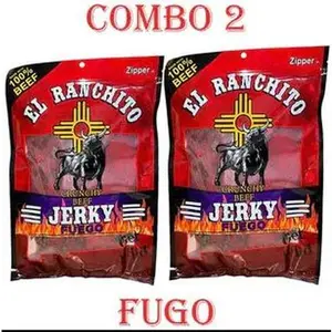 NEW 2025! Combo 2 Fuego El Ranchito Crunchy Beef Jerky Net Wt. 2 OZ