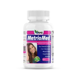 America Medic & Science MetrioMed 60 Capsules, Women's Organic Adult Healthcare Fertility Supplement with Black Cohosh, Chasteberry (Vitex Agnus Castus), Red Clover, Dandelion (Taraxacum Officinale) Botanical Extracts