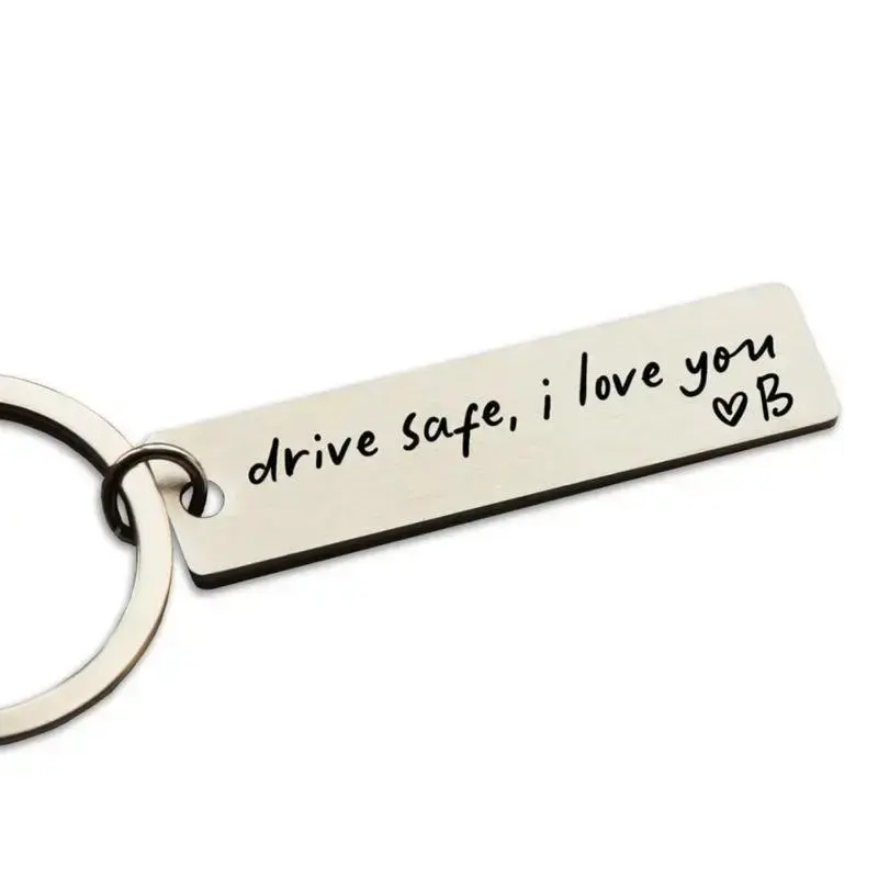 Beautiful accessory pleasing keychain Driving Safe Keychain Gift, Engraved 'I Love You' Stainless Steel Keyring for Husband, Boyfriend, Brother, or New Driver - Personalized Beautiful accessory pleasing keychain Driving Safe Keychain Gift, Engraved 'I Love You' Stainless Steel Keyring for Husband, Boyfriend, Brother, or New Driver - Personalized