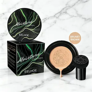 EELHOE Air Cushion Foundation Suitable for Dark Complexion Long Lasting Even Skin Tone Portable Daily Makeup Base for Women