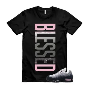 AM 95 Pink Foam Match T Shirt, BLESSED Graphic Tee, 90s Hip Hop Tee, Gift For Women and Man Unisex T-Shirt, Cozy Gift