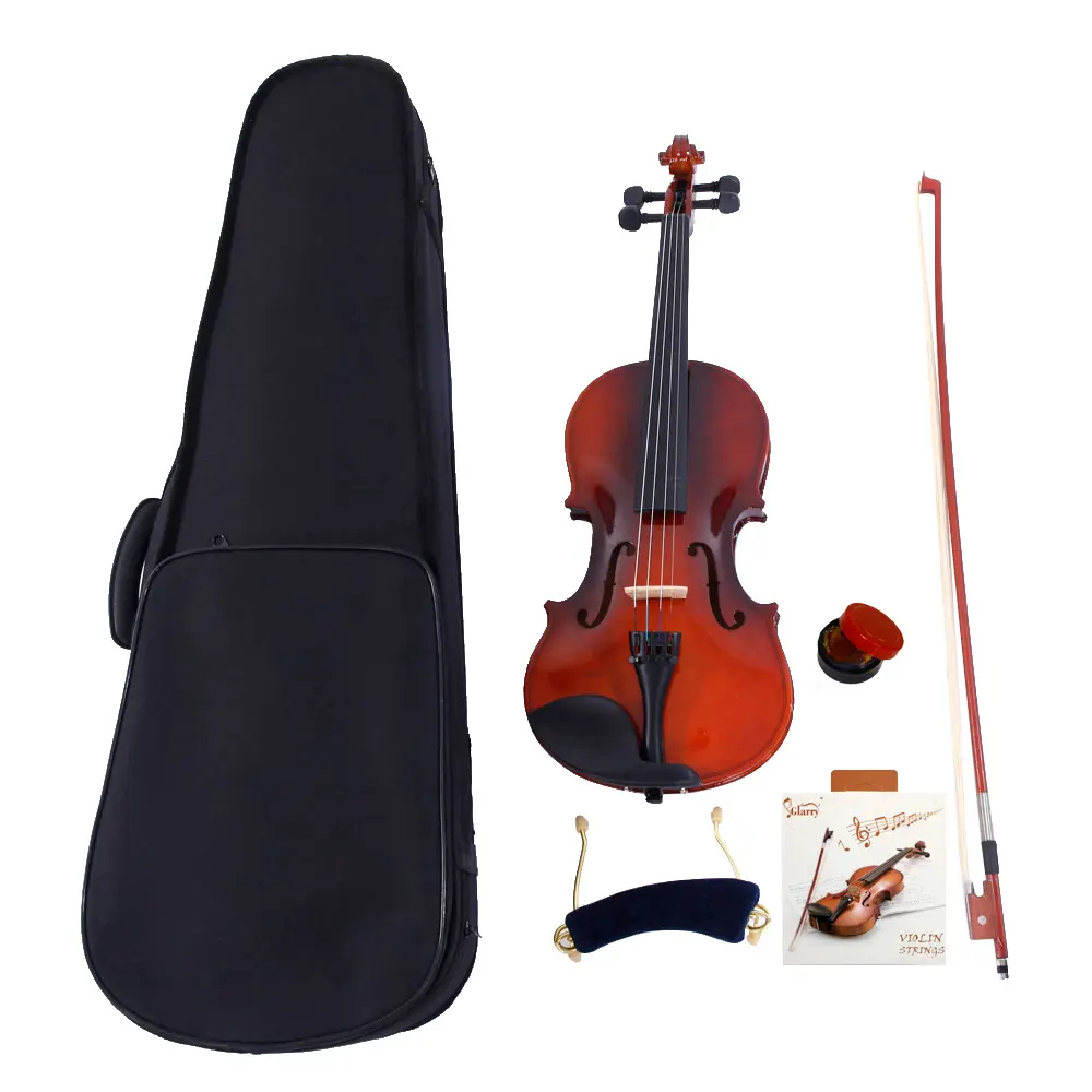 4/4 Full Size Arbor Acoustic Violin for Learning - 4 Strings, Wooden Components, Case, Bow, Rosin, Shoulder Rest, 52.91 oz