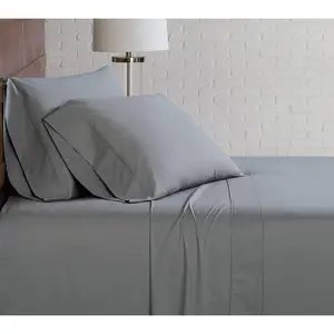 Brooklyn Loom Solid Cotton Percale Queen SheetSet