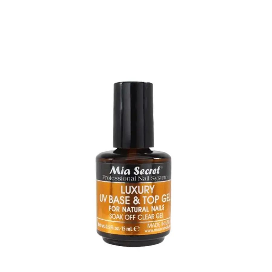 Professional 2-in-1 Gel Base and Top Coat, Soak-Off Formula for Easy Removal, Seals Natural and Acrylic Nails - Nail Care for Gel Manicures, Base + Top, Seals Nails, 2-In-1 Base And Top Coat
