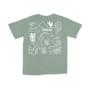 Sinaloa México State Comfort Colors T Shirt Unisex Cotton Tee Top Summer Shortsleeve Tshirt vintage graphic