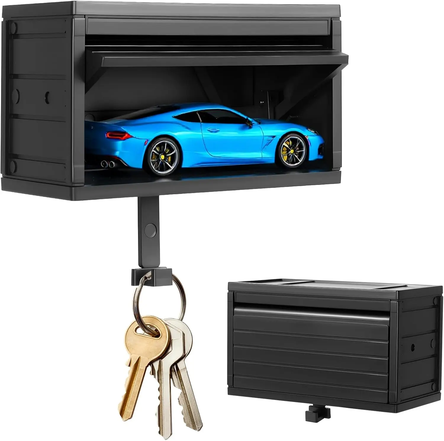 Decorative Wall-Mounted Compact Key Storage Hook with Shelf, Space-Saving Hanging Hook for Household Door-Opening Use, Lightweight Home Decor with Adhesive Tape