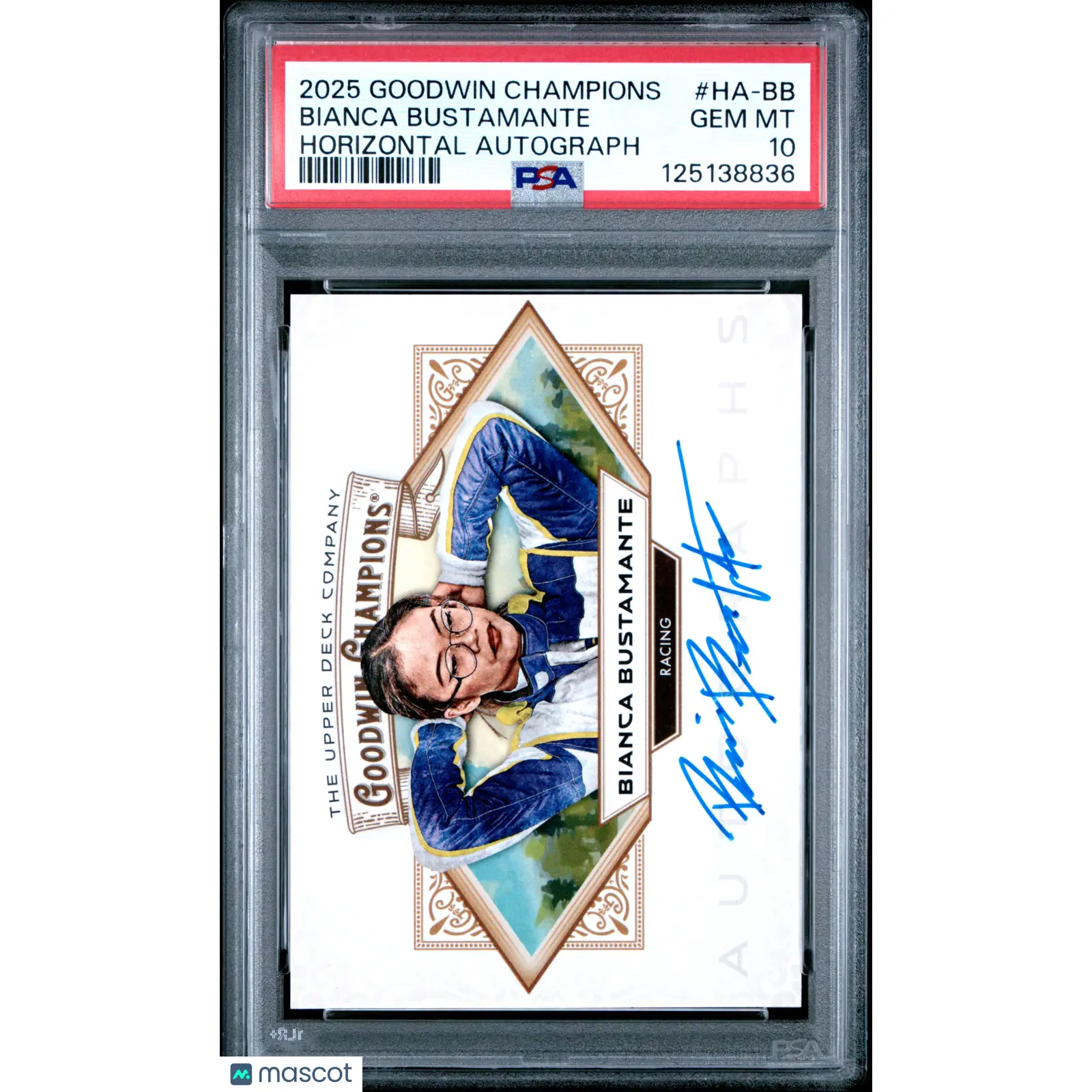 Bianca Bustamante PSA 10 2025 Upper Deck Goodwin Champions Horizontal Autographs #HA-BB