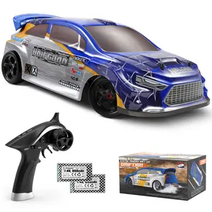 HAIBOXING 2197 RC Drift Cars 1/18 Scale High Speed Performance with Gyro, 2.4GHz Remote Control Cars 28 KM/H RTR for Kids and Adults, Electric Powered 4WD RC Rally Car with 2 Rechargeable Batteries rc drifting springtok