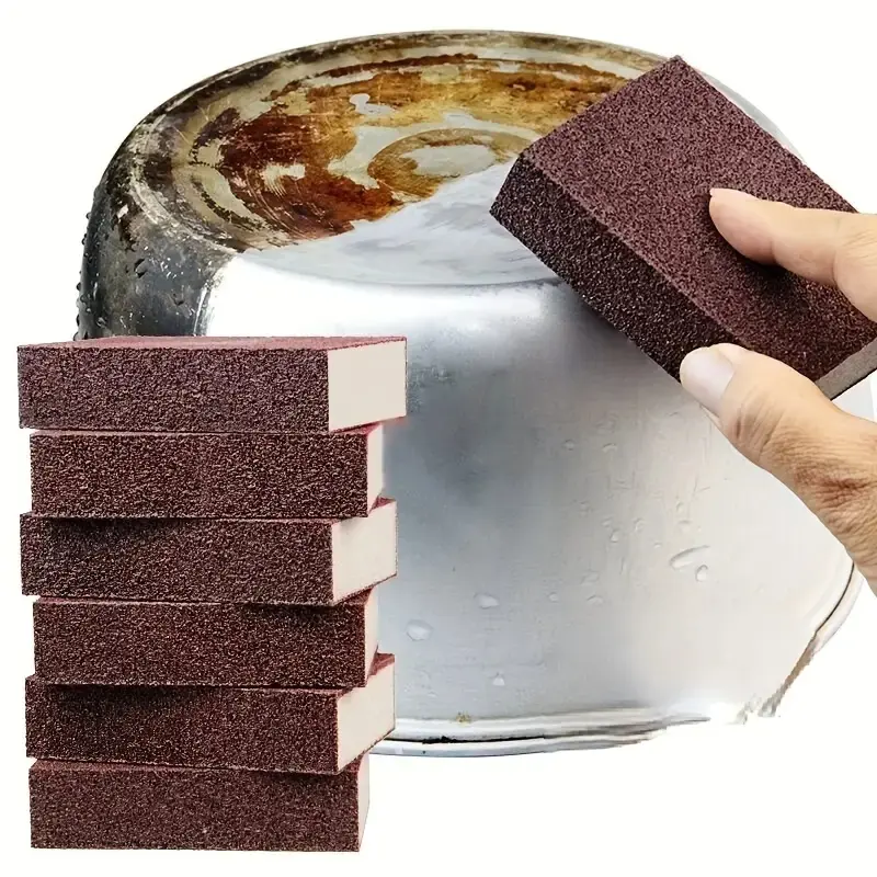 Diamond Sand Sponge Scrubber, Diamond Sand Magic Scrubber, Tool For Scrubbing And Cleaning Pots And Pans, Removing Black Dirt And Stains From Stainless Steel Pots And Pans