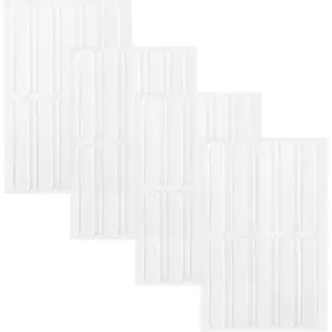 40 count Clear  Furniture Bumpers, Self-Adhesive Strip Cabinet Door Bumpers Stoppers Wall Protector Anti  Pads Rubber  for Doors Drawers Corner Cupboard Shelves Table (Transparent)