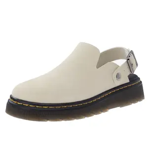 Women's Non-Slip Platform Suede Mules, Adjustable Slingback Clogs with Back Strap, Comfortable Latex Footbed, Slip-On Walking Shoes, Casual Footwear