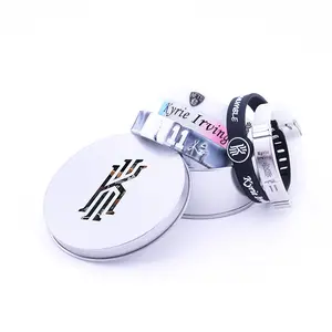 Basketball wristband set of five, Kobe, Curry, Irving, James fan silicone luminous wristbands gift box set bracelets god stylish daily jewelry