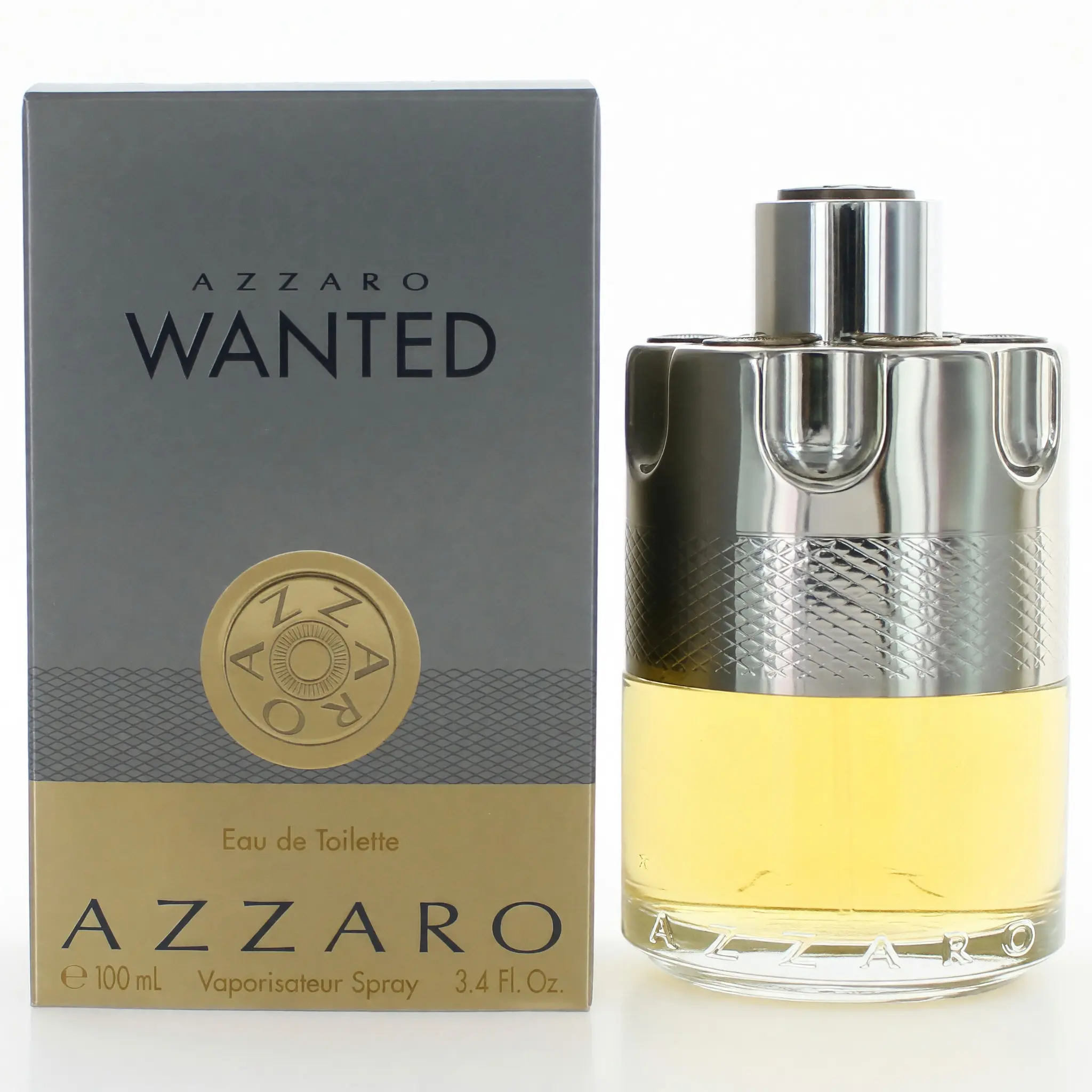 Azzaro Wanted by Azzaro, 3.4 oz EDT Spray for Men Earthy Woody Scent, Men's Cologne, Zesty Men's Fragrance