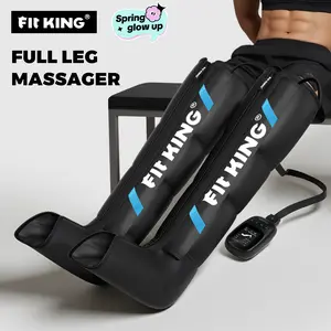 FIT KING Leg Massager Fast Recovery System, Calf & Thigh & Foot Air Massage Boots, for Faster Circulation and Better Muscle Recovery - FSA/HSA Eligible After Exercise