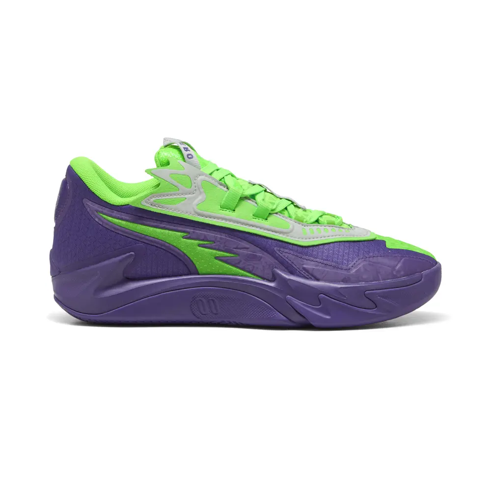 PUMA Mens Scoot Zeros Ii Nxtpro Hoops Basketball Sneakers Shoes - Green, Purple