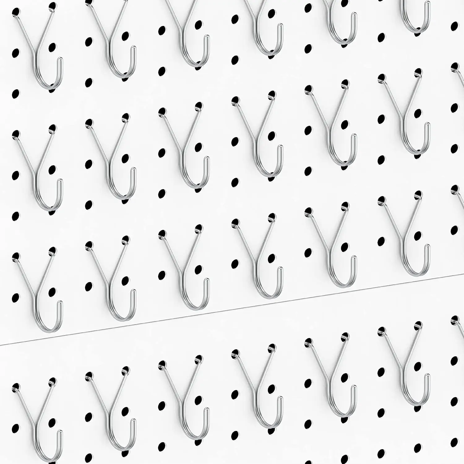 40 Pack Pegboard Hooks J-Hook - 1 Inch  J Hooks for Pegboard - Heavy Duty Peg Board Hooks for  , , Retail Items & Small Tools - Fits 1/8" & 3/16" Pegboards
