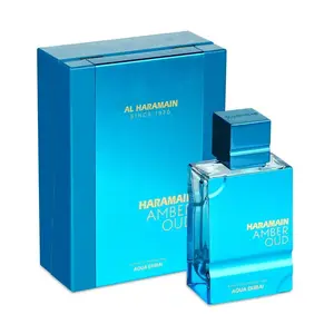 Al Haramain Amber Oud Aqua Dubai Unisex EDP, 2.0 oz Luxury Aquatic & Amber Fragrance - Long-Lasting Clean & Fresh Summer Signature Scent