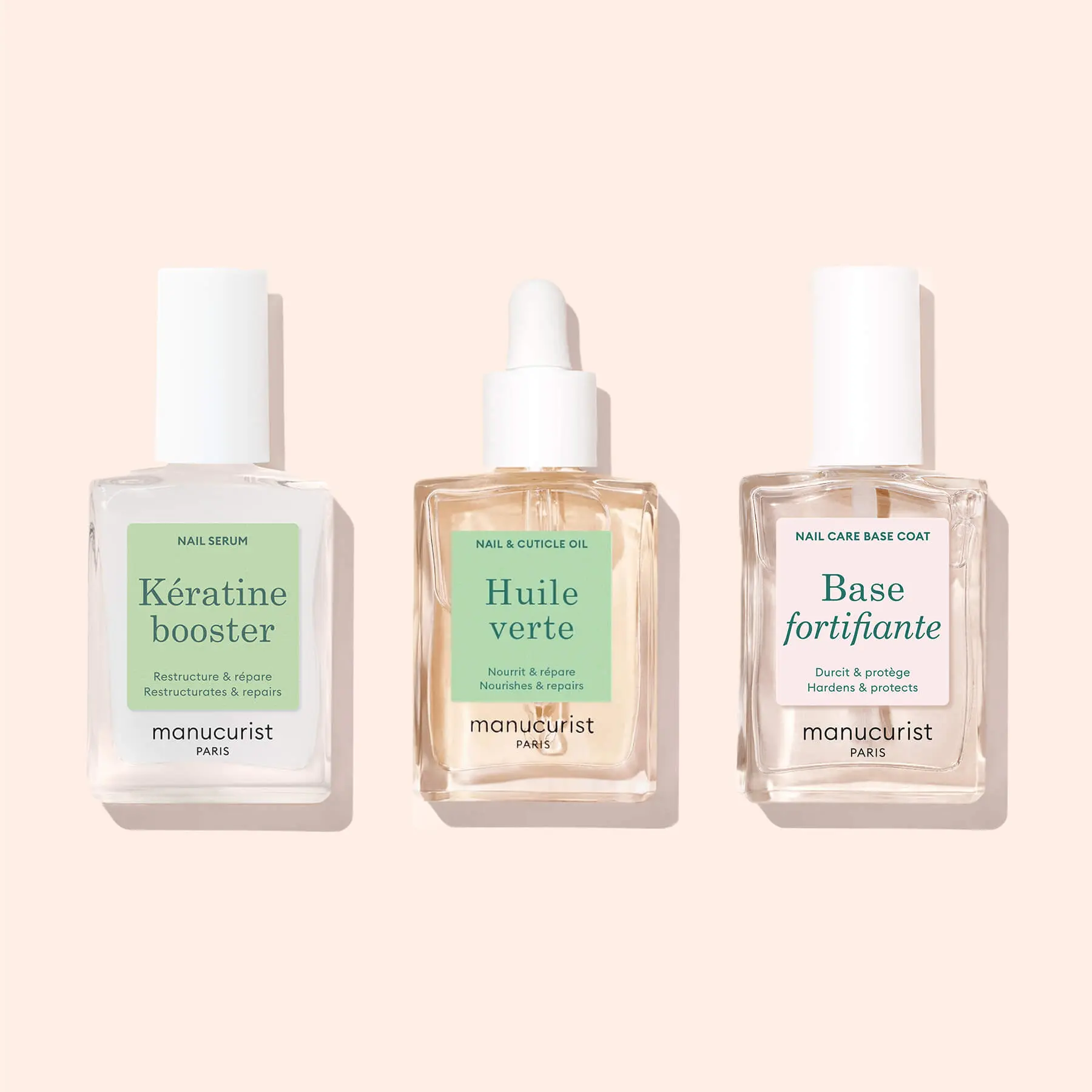 Manucurist Soft Nail Treatment Starter Routine - Results in 14 Days - Strengthens and Restores