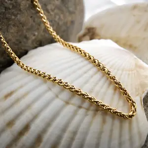 Ava - 3mm Wheat Chain Necklace - XRNL7