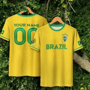 2025 Custom Brazil Soccer Jersey 2025: Personalize Your Name - Men, Women and Fan  Brazilian Players Jersey