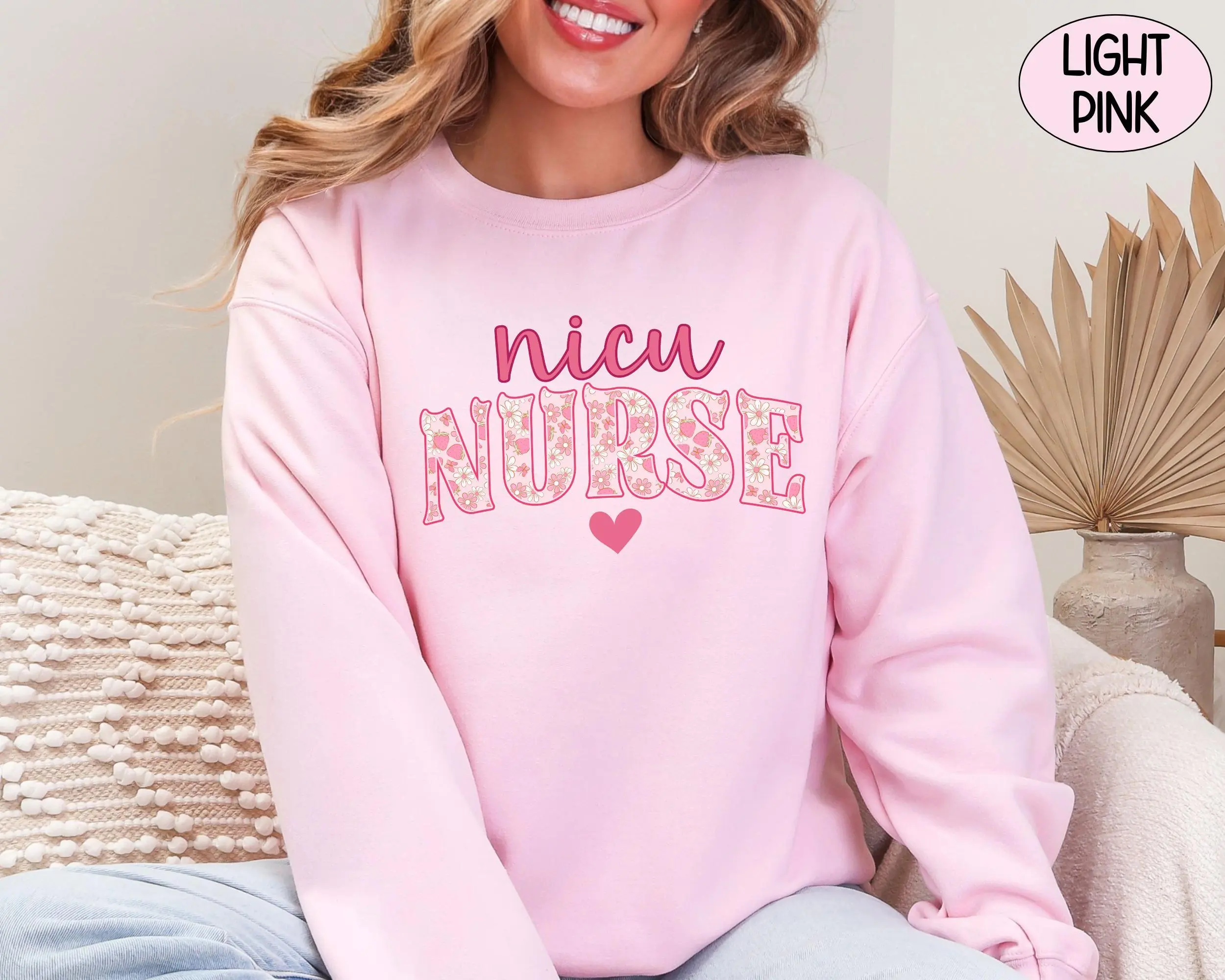 NICU Nurse T-Shirt Or Sweatshirt, Cute Neonatal Intensive Care Unit Shirt, Future NICU Nurse Student t-shirt , Floral Nicu Nurse Sweater, New Grad Gift Crewneck Sleeve