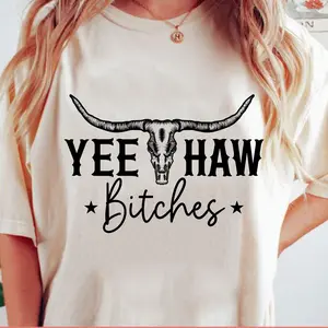 Cowgirl shirt,Yeehaw Shirt,bitch shirt,cowboy shirt,Texas shirt,Rodeo Shirt,redneck shirt,country music shirt,funny yeehaw bitches tshirt Top Womenswear