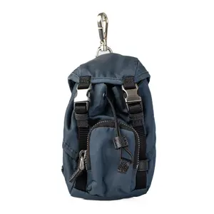 Pre-owned PRADA nylon Bag Accessories Blue Backpack Charm P26021827