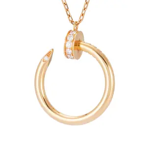Pre-owned Cartier Juste un Clou Necklace, Reference B7224513, 18K Rose Gold/JLP018781