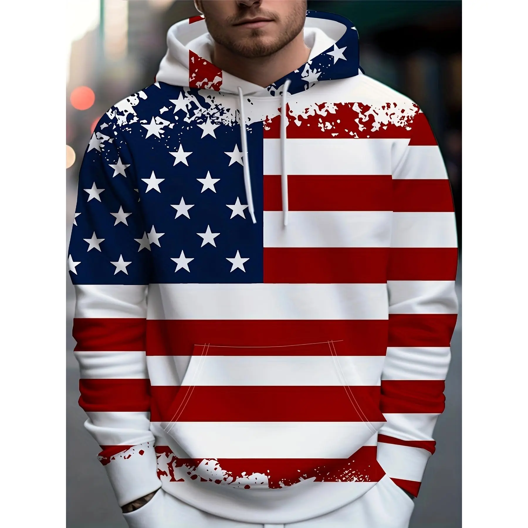 3D Printed Men's Novelty Hoodie