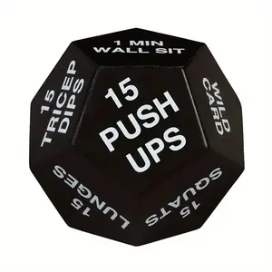 12-Sided Fitness Dice – Bodyweight & Cardio Workout Game