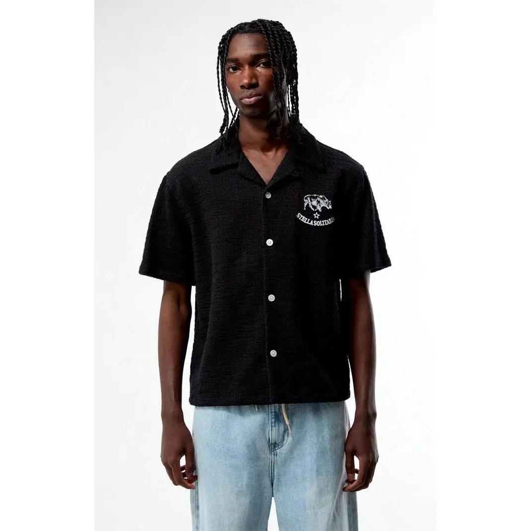 Pacsun Men's Bishop Embroidered Camp Shirt