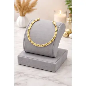 GOLD FILLED DIAMOND CUT VALENTINO BRACELET UNISEX