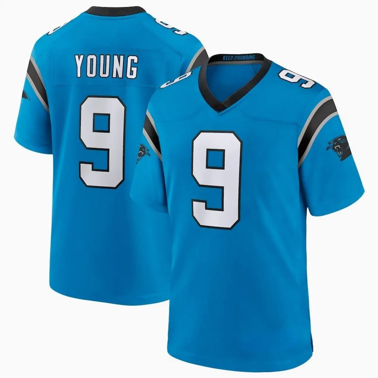 Unisex Football inspired by Young 9 Carolina Alternate Game Jersey - Blue
