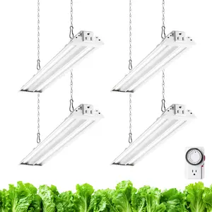 Barrina TX36 2FT Grow Light, 144W(4 x 36W, 800W Equivalent), High PPFD, Full Spectrum, Mechanical Timer, Hanging Grow Lights, Linkable, 5000K Daylight, 4 Packs