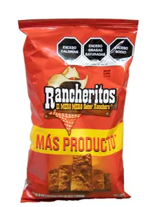 Rancheritos El Mero Mero Sabor Ranchero Snack Chips Pack of 3 - Crunchy Snack