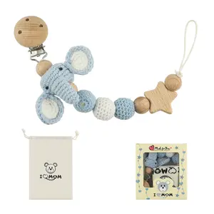 Cartoon Animal DIY Pacifier Chain for Baby, Silicone Teether Clip with Soothing Features, Baby Accessories for Comfort and Safety, Pacifierclip, Sensory Teether