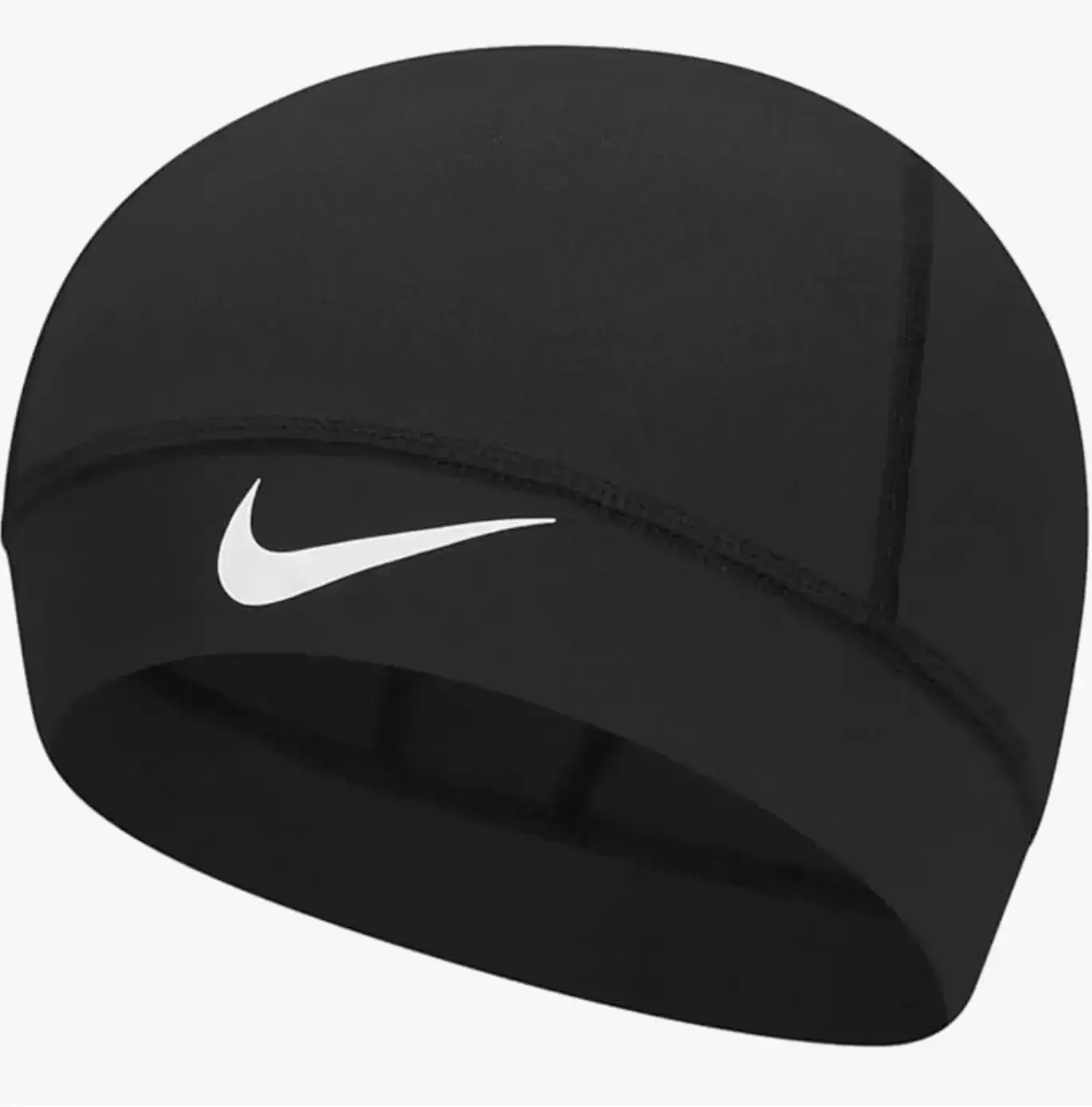 Nike Pro Dri-FIT Unisex Adult Fitted Cap - Breathable Hat, Multifunctional Skull Cap, Stretch Polyester Blend Athletic Beanie, Lightweight Perforated Band, Moisture-Wick All-Seasons Outdoor Head Cover for Training, Biking (1 Size)