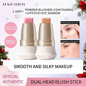 Matte Blush Stick, Daily Commute/christmas Atmosphere Makeup, Thin Layer Fake Skin Tone, Thick Layer Christmas Energy Look