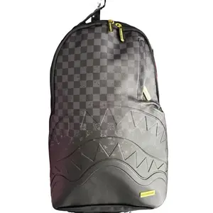 Sprayground Chessboard Shark - Mouth Backpack, Streetwear Trendy School/Travel Bag, Spacious Durable Daypack for Men/Women, Unique Urban Style Backpack