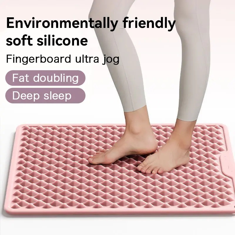 Thick silicone massage mat with round acupressure pad, toe massage mat, sofa massage mat for soles of feet, all-in-one transport
