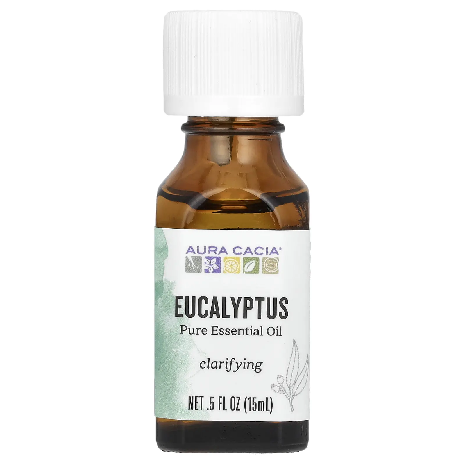 Aura Cacia Pure Essential Oil, Eucalyptus, 0.5 fl oz (15 ml) Aura Cacia Pure Essential Oil, Eucalyptus, 0.5 fl oz (15 ml)