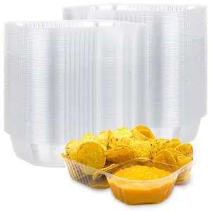 Stock Your Home Large Plastic Nacho Trays 22oz- 100 Count