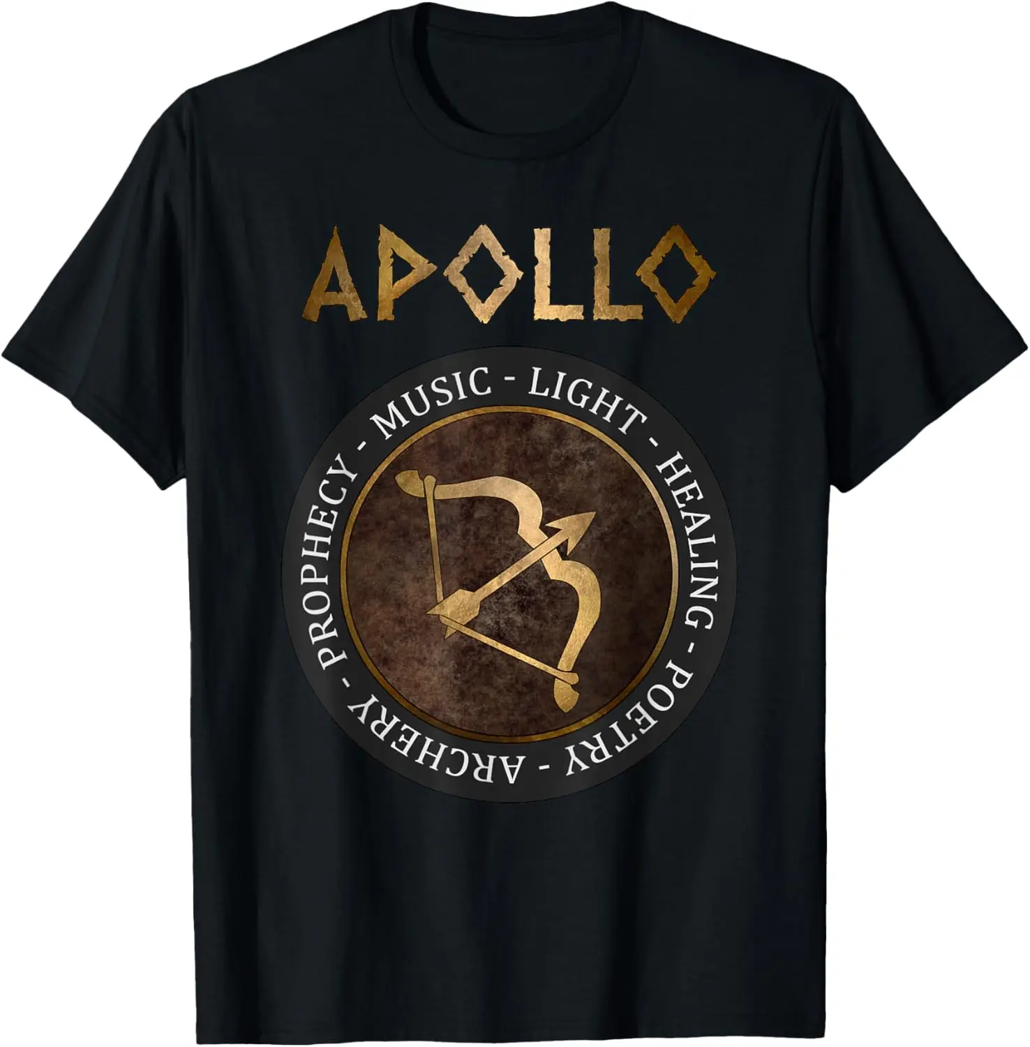 Women's Apollo Graphic T-Shirt, Vintage Distressed 100% Cotton Everyday Streetwear Top with Short Sleeves and Round Neck