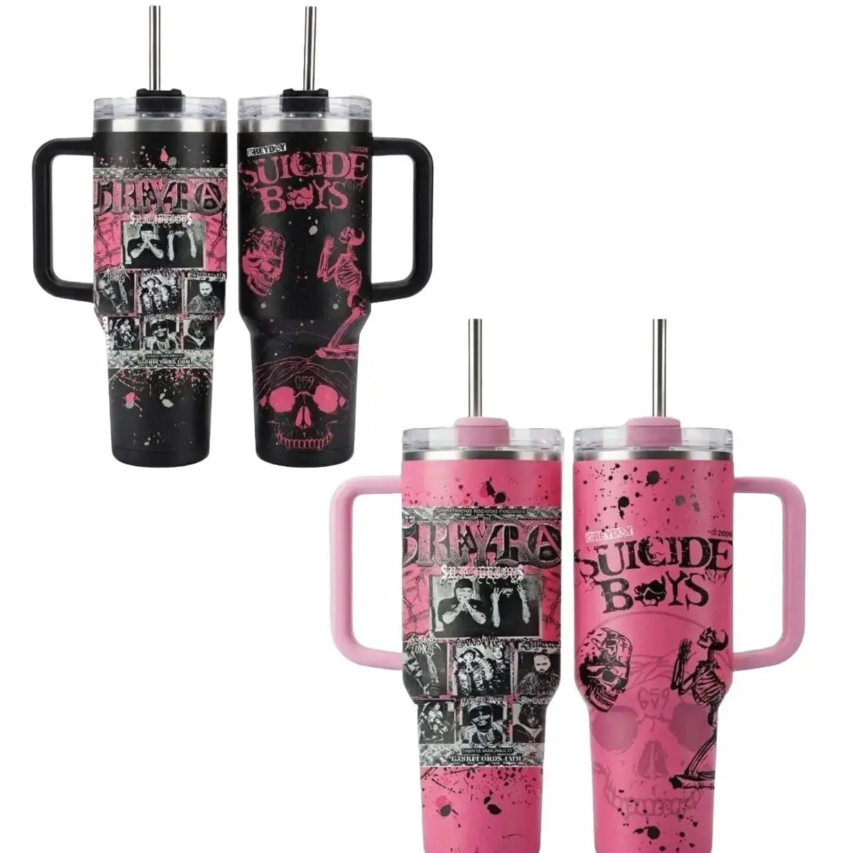 $uicideboy$ Greyday Music Custom Tumbler 40 oz 30 oz 20 oz Tumbler With Handle