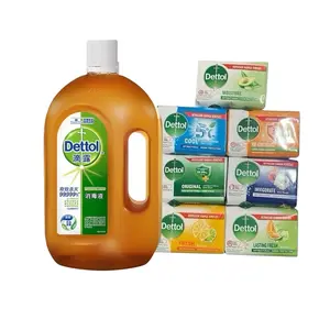 Dettol Antiseptic Disinfectant For first Aid, home cleaning, acne,  750 ml & 4 Soap Bars - Effective Surface Cleaner for Household Hygiene- Package May vary Healthcare