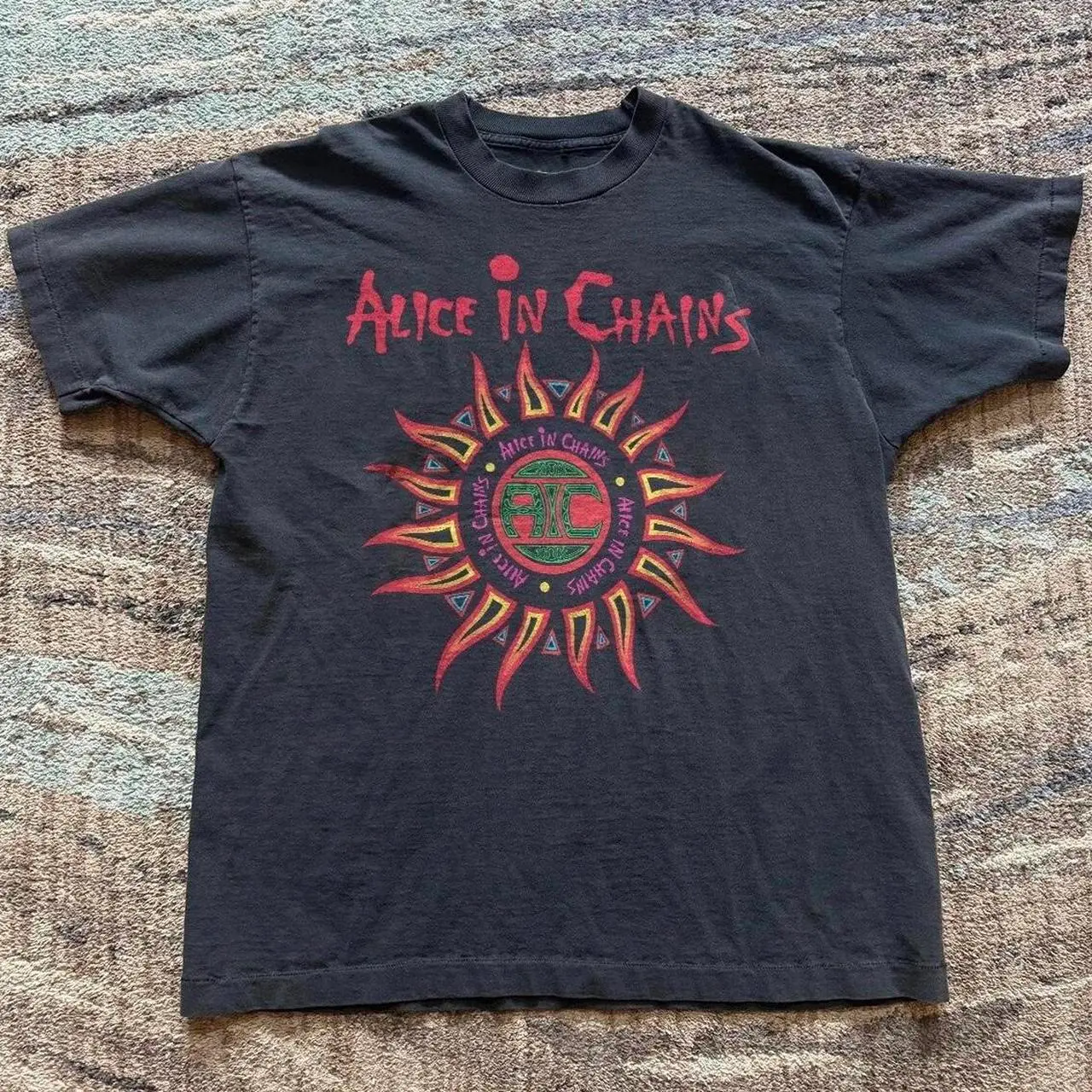 Black Alice In Chains graphic t-shirt