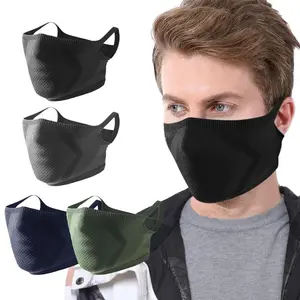 Breathable Windproof Face Mask, Half Face Mask with Earhooks, Knitted Balaclava for Outdoor Sports, Running, Hiking, Cycling, Travel, Breathable Face Cover