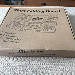 BOXLEGEND Shirt Folder Board Tshirt Clothes Folder Folding Board Durable Laundry Sorter Helper Liner, Clothes Organiser，Black