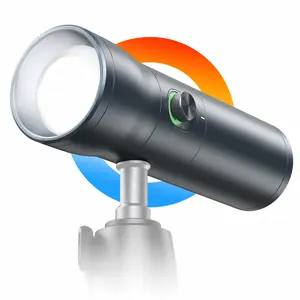 RGB LED Photography Flashlight, 7500mah Aluminum Alloy Atmosphere Light, 4 Color Fill Lights with 20 Texture Effect Filters, Photographic Fill Light