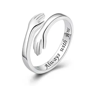 Hug Ring For My Daughter - A Symbol ofLove and Protection Heartfelt Rings Emotional Rings